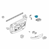 OEM Acura Switch Assembly, Remote Control Mirror (Black) Diagram - 35190-S84-G01ZA