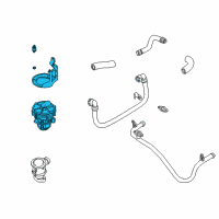 OEM BMW 740i Air Pump Diagram - 11-72-1-707-585