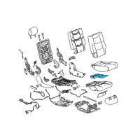 OEM 2017 GMC Yukon XL Seat Cushion Heater Diagram - 13515419