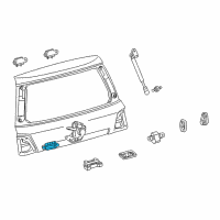 OEM Toyota Prius C Tail Gate Switch Diagram - 84840-28040