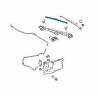 OEM 2022 GMC Sierra 2500 HD Wiper Blade Diagram - 84578275