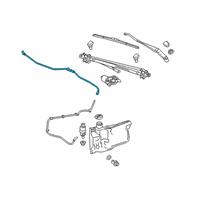 OEM 2020 GMC Sierra 1500 Washer Hose Diagram - 84990635