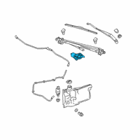 OEM 2022 GMC Sierra 3500 HD Front Motor Diagram - 84339745