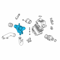 OEM 2000 Acura NSX Duct, Air In. Diagram - 17243-PR7-A11