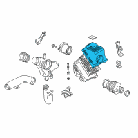 OEM 2001 Acura NSX Cover, Air Cleaner Diagram - 17210-PR7-A50