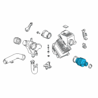 OEM 1998 Acura NSX Tube, Air Flow Diagram - 17225-PR7-A31