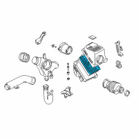 OEM 1993 Acura NSX Air Filter Diagram - 17220-PR7-505