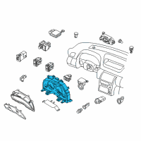 OEM 2007 Infiniti G35 Meter Assembly Diagram - 24820-CM40B