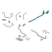 OEM 2002 Honda Odyssey Pipe Assembly, Rear Air Conditioner Diagram - 80323-S0X-A01