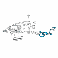OEM 2018 Nissan Sentra Harness Assembly - Head Lamp Diagram - 26038-4AF0A