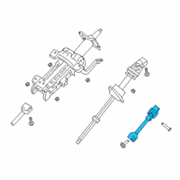 OEM 2022 Ford Ranger Lower Coupling Diagram - KB3Z-3E751-A