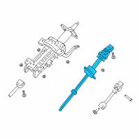 OEM 2020 Ford Ranger Lower Shaft Diagram - KB3Z-3B676-B