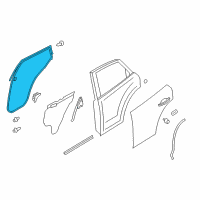 OEM 2016 Infiniti QX50 WEATHERSTRIP-Rear RH Diagram - 82830-3WU0B