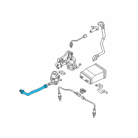 OEM 2000 Infiniti G20 EGR Tube Diagram - 14725-5U010