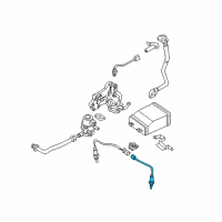 OEM 2002 Nissan Sentra Heated Oxygen Sensor, Rear Diagram - 226A0-4M812