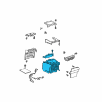 OEM Toyota Sienna Front Console Diagram - 58801-08030-B0