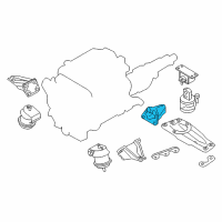 OEM Infiniti M56 Bracket-Engine Mounting, Rear Diagram - 11323-1CA0A