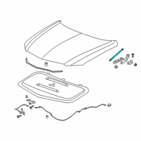 OEM Cadillac XT6 Support Strut Diagram - 84274910