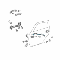 OEM Toyota Prius Lock Cable Diagram - 69730-47030