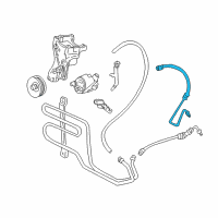 OEM 2000 Chevrolet S10 Hose, P/S Gear Inlet Diagram - 26042259