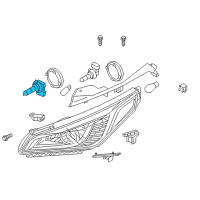 OEM 2018 Hyundai Elantra Bulb Diagram - 18647-65009-S