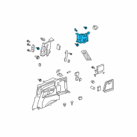 OEM 2012 Honda Pilot Garnish, L. RR. Pillar *NH220L* (CLEAR GRAY) Diagram - 84194-SZA-A31ZC