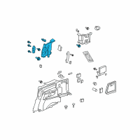 OEM Honda Pilot Garnish Assy., L. Quarter Pillar *NH220L* (CLEAR GRAY) Diagram - 84181-SZA-A01ZA