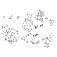 OEM 2011 Infiniti EX35 Knob Switch Front Seat RECLINING LH Diagram - 87063-1NJ0A