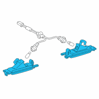 OEM 2007 Lexus SC430 Lamp Assy, License Plate Diagram - 81270-24041