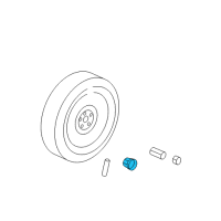 OEM Chrysler Cap Kit-Valve Stem Diagram - 68024257AA