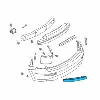 OEM Infiniti FX35 Reflex Reflector Assembly-LH Diagram - 26565-CG00A