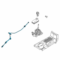 OEM 2011 Mercury Milan Shift Control Cable Diagram - AE5Z-7E395-G