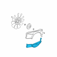 OEM 2003 Chevrolet Suburban 2500 Shroud Diagram - 15005488