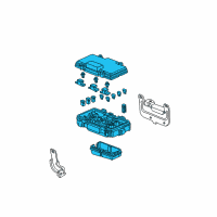 OEM Honda Box Assembly, Relay Diagram - 38250-S9A-A02