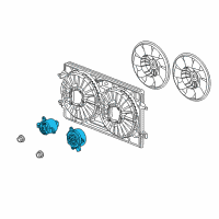 OEM Saturn Aura Fan Motor Diagram - 20757664