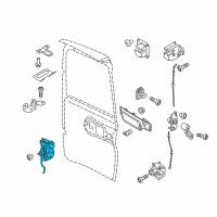 OEM 2018 Ram ProMaster City Cargo Door Latch Diagram - 68266338AA