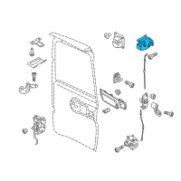 OEM 2018 Ram ProMaster City Rear Door Latch Diagram - 68266610AA