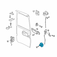 OEM 2020 Ram ProMaster City Rear Door Latch Diagram - 68322625AA