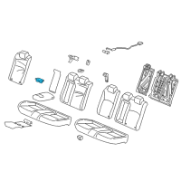 OEM 2016 Honda Civic Cup Holder, Rear Armrest (Cashmere Ivory) Diagram - 82184-SNA-A01ZR