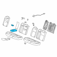 OEM Honda Civic Center Arm R (Cashmere Ivory) Diagram - 82180-TBA-A41ZA