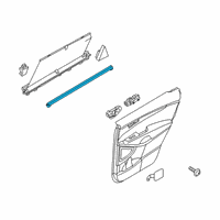 OEM 2019 Kia Sorento WEATHERSTRIP-Rear Door Belt Inside Diagram - 83241C5000