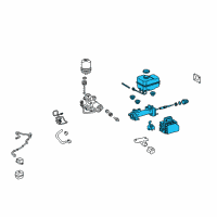 OEM 2014 Toyota 4Runner Master Cylinder Diagram - 47025-35184