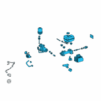 OEM 2013 Toyota 4Runner Actuator Assembly Diagram - 47050-35163