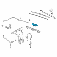 OEM Cadillac Wiper Motor Diagram - 84230547