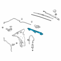 OEM 2022 Cadillac CT4 Wiper Linkage Diagram - 84399857