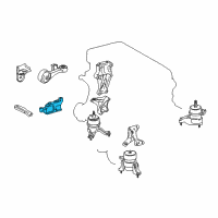 OEM 2013 Toyota Avalon Mount Bracket Diagram - 12313-0V110