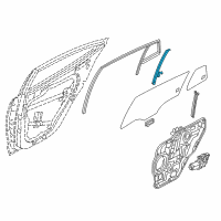 OEM 2017 Hyundai Ioniq Channel Assembly-Rear Door Division Diagram - 83510-G2000