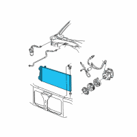 OEM Lincoln Mark LT Condenser Diagram - 7L3Z-19712-AB