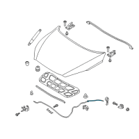 OEM Kia Cable Assembly-Hood Latch Diagram - 81190C6000