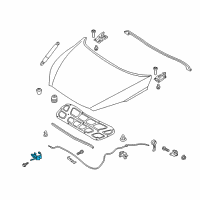 OEM 2020 Kia Sorento Hood Latch Assembly Diagram - 81130C5000